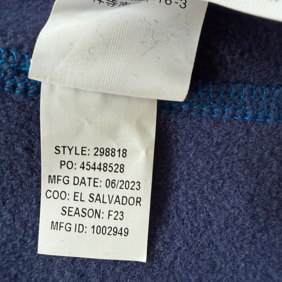 L.L. Bean ProStretch Fleece Vest.  Blue ~ Sappi Paper Logo - Picture 5 of 11